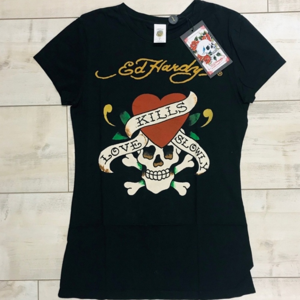⬇️SALE! Ed Hardy "Love Kills Slowly" tee - Picture 5 of 8